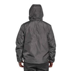 giubbino reversibile john richmond UOMO BEIGE E NERO IRISH CREAM/BLACK - UMA25044GB vista posteriore nero cappuccio