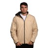 giubbino reversibile john richmond UOMO BEIGE E NERO IRISH CREAM/BLACK - UMA25044GB vista frontale beige