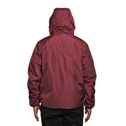 giubbino reversibile john richmond UOMO BORDEAUX E NERO FIG/BLACK - UMA25044GB vista posteriore bordeaux cappuccio