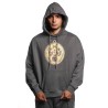 felpa john richmond UOMO BLACK ACID WASH - UMA25174FE vista frontale cappuccio