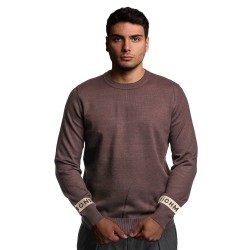 maglioncino john richmond UOMO MARRONE MULCH - UMA25035MA vista frontale