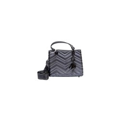 borsa marc ellis DONNA GRIGIA E ARGENTO GUN METAL/CDF - FLAT KRISSY M WAVE_25 vista frontale