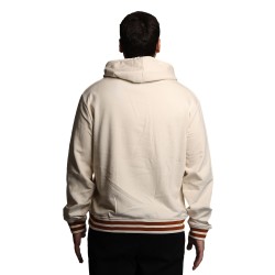 felpa john richmond UOMO AVORIO WHITE CAP - UMA25050FE vista  posteriore