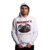 felpa john richmond UOMO WHITE - UMA25185FE vista frontale cappuccio