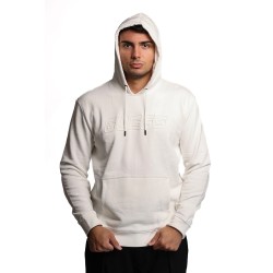 felpa guess UOMO BIANCA SCFY - Z4YQ12KAIJ1 vista frontale cappuccio