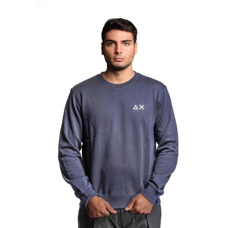 felpa sun68 UOMO 07 NAVY BLUE - F45103 vista frontale