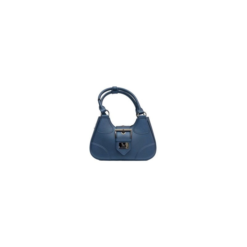 borsa marc ellis DONNA BLU E ARGENTO MAJOLICA BLUE/CDF - FLAT CIRCLE_25 vista frontale