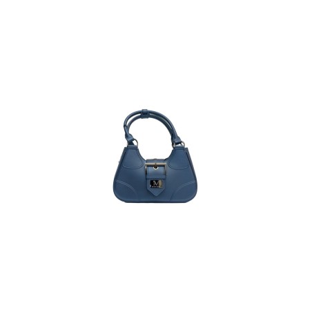 borsa marc ellis DONNA BLU E ARGENTO MAJOLICA BLUE/CDF - FLAT CIRCLE_25 vista frontale