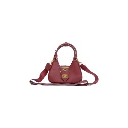 borsa marc ellis DONNA RED DAHLIA E LIGHT GOLD - FLAT CIRCLE_25 vista frontale