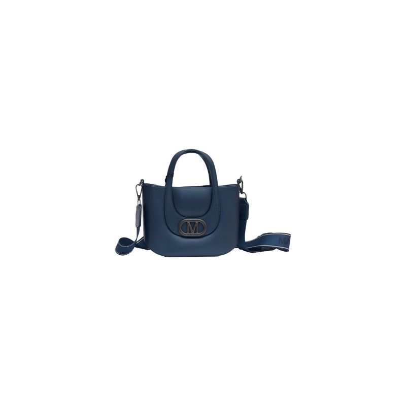 borsa marc ellis DONNA BLU E ARGENTO MAJOLICA BLUE/BRUSH CDF - FLAT GALIZIA vista frontale