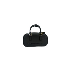 borsa marc ellis DONNA BLACK E LIGHT GOLD - FLAT STICH_25 vista frontale