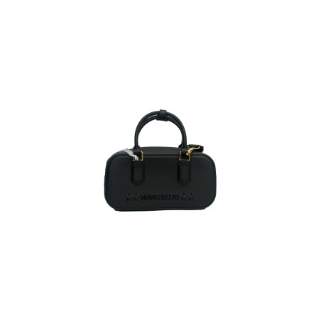 borsa marc ellis DONNA BLACK E LIGHT GOLD - FLAT STICH_25 vista frontale