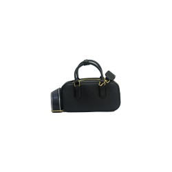 borsa marc ellis DONNA BLACK E LIGHT GOLD - FLAT STICH_25 vista posteriore