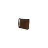 pochette marc ellis DONNA DARK CUOIO - BUBY SUEDE CLUTCH vista laterale