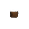 pochette marc ellis DONNA DARK CUOIO - BUBY SUEDE CLUTCH vista posteriore