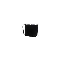 pochette marc ellis DONNA BLACK - BUBY SUEDE CLUTCH vista laterale