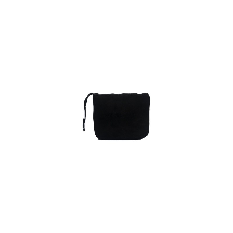 pochette marc ellis DONNA BLACK - BUBY SUEDE CLUTCH vista frontale