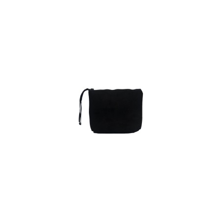 pochette marc ellis DONNA BLACK - BUBY SUEDE CLUTCH vista frontale