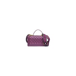 borsa marc ellis DONNA PORPORA SCURO E ORO PURPLE/LIGHT GOLD - FLAT SQUARE S vista posteriore