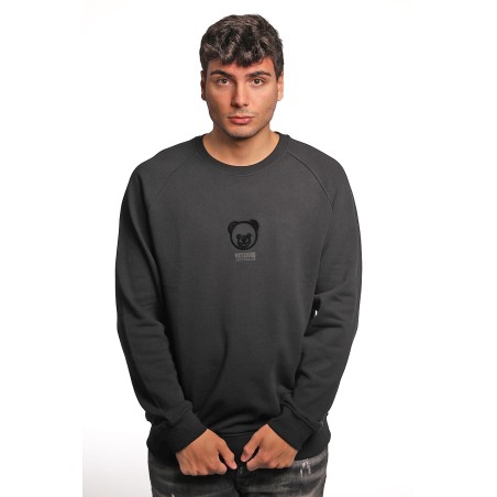 felpa moschino UOMO NERA 0555 - V1A1707 - 4418 vista frontale