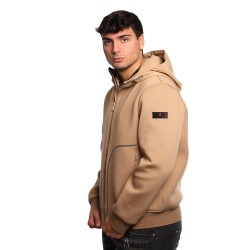 felpa a giubbino peuterey UOMO CUOIO CHIARO 995 - KAPOOR BMAT 01 - PEU5591 vista laterale