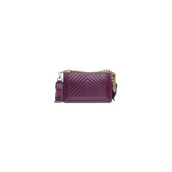 borsa marc ellis DONNA PORPORA SCURO E ORO PURPLE/LIGHT GOLD - FLAT M_25 vista posteriore