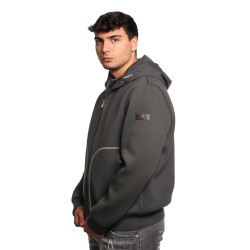 felpa a giubbino peuterey UOMO NERA - KAPOOR BMAT 01 - PEU5591 vista laterale
