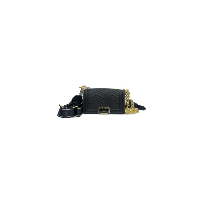 borsa marc ellis DONNA BLACK E LIGHT GOLD - FLAT WAVE XS_25 vista frontale