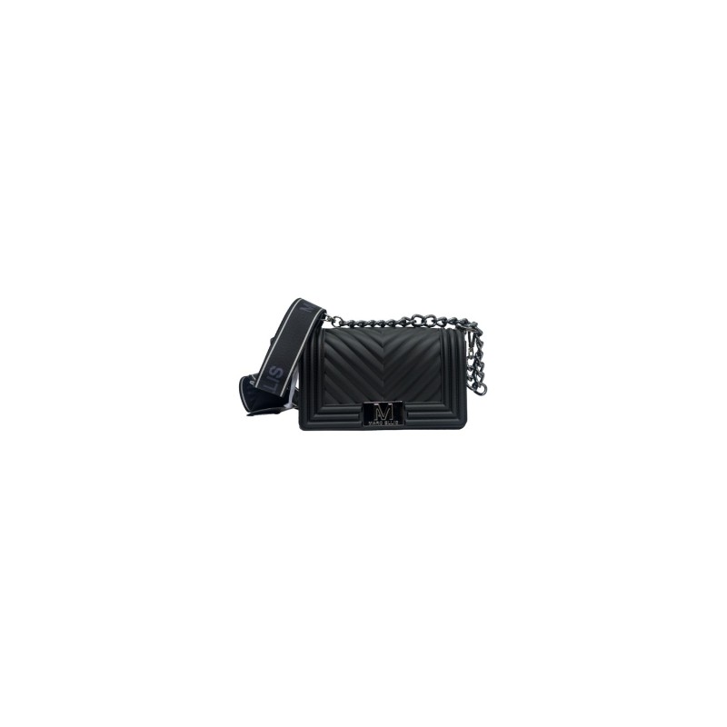 borsa marc ellis DONNA BLACK E CDF - FLAT S_25 vista frontale