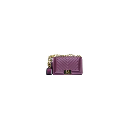 borsa marc ellis DONNA PORPORA SCURO E ORO PURPLE/LIGHT GOLD - FLAT S_25 vista frontale