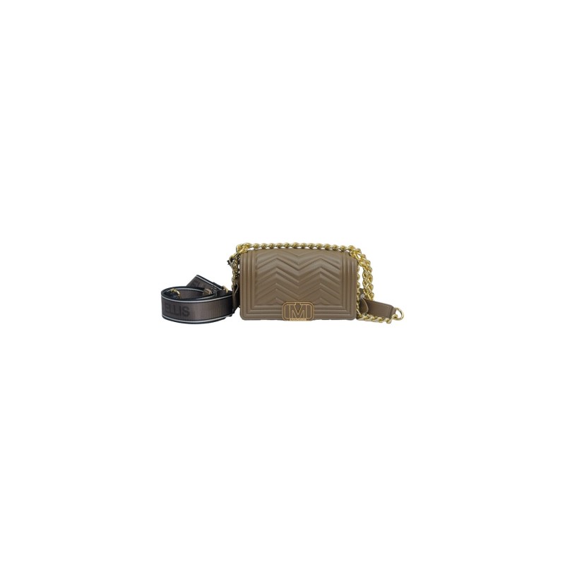 borsa marc ellis DONNA BRONZE E LIGHT GOLD - FLAT WAVE XS_25 vista frontale