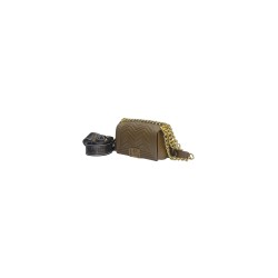 borsa marc ellis DONNA BRONZE E LIGHT GOLD - FLAT WAVE XS_25 vista laterale