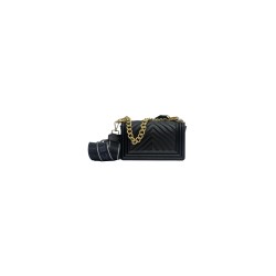 borsa marc ellis DONNA BLACK E LIGHT GOLD - FLAT S_25 vista posteriore