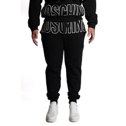 pantalone tuta moschino UOMO NERO 1555 - V1A6810 - 4319 vista frontale