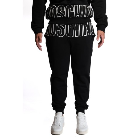 pantalone tuta moschino UOMO NERO 1555 - V1A6810 - 4319 vista frontale