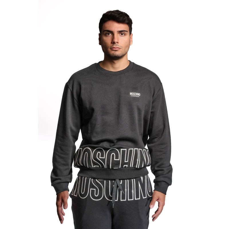 felpa moschino UOMO NERA 1555 - V1A1711 - 4319 vista frontale