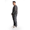 pantalone tuta moschino UOMO NERO 0555 - V1A6891 - 4424 vista laterale completo