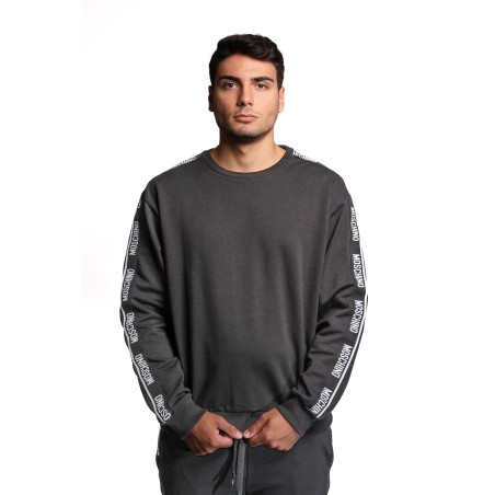 felpa moschino UOMO NERA 0555 - V1A1791 - 4424 vista frontale
