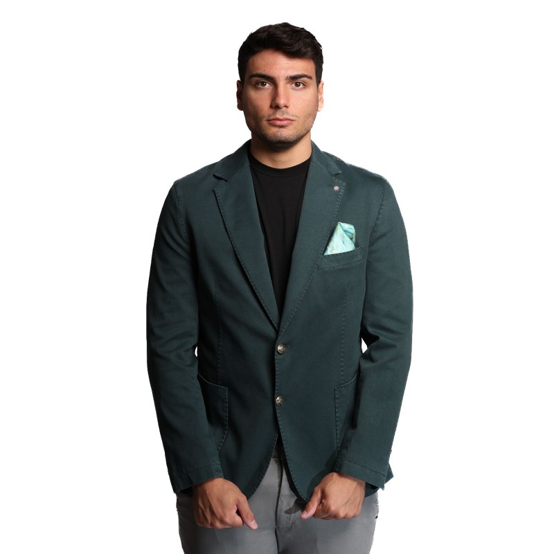 giacca bharnaba philosophy UOMO VERDE INGLESE - SAPPORO-R7002 vista frontale