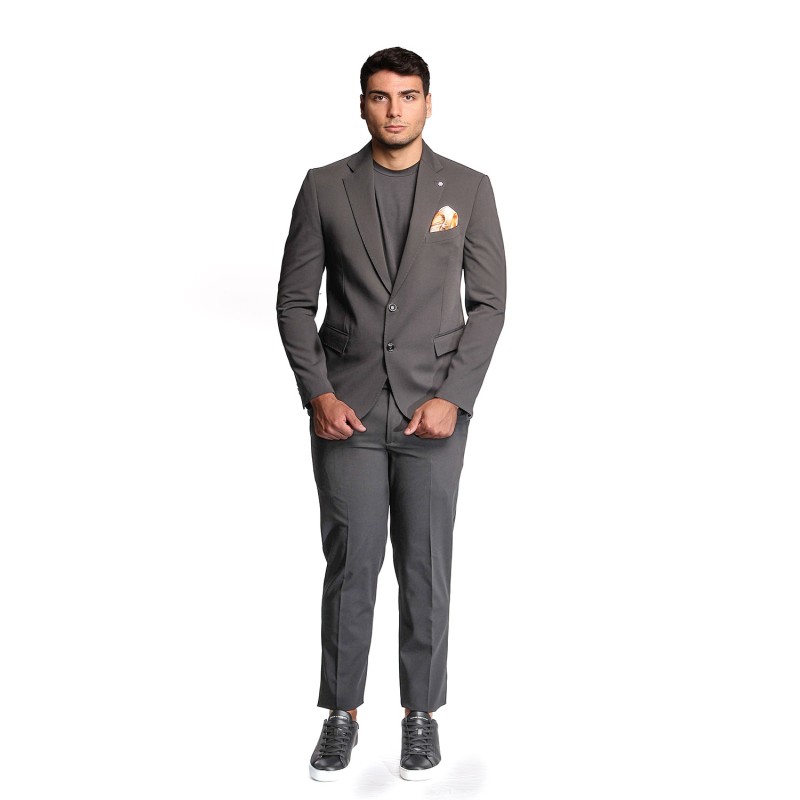 abito bharnaba philosophy UOMO NERO - KOBE-AB7200 vista frontale
