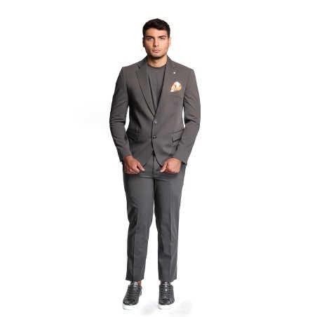 abito bharnaba philosophy UOMO NERO - KOBE-AB7200 vista frontale