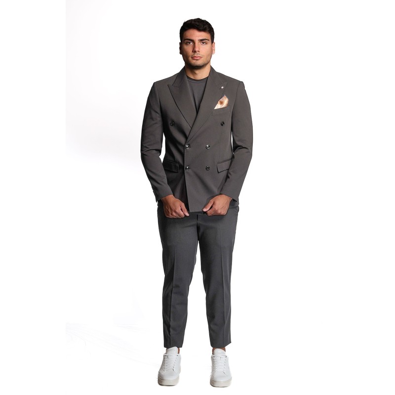 abito bharnaba philosophy UOMO NERO - KOBE-AB7217 vista frontale