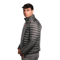 giubbino save the duck UOMO NERO 10000 - D32430M - STOP21 CYRION vista laterale