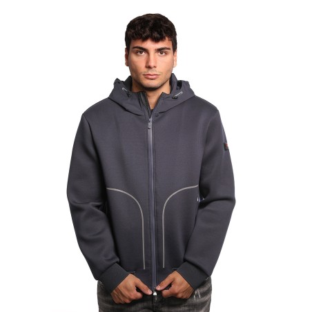 felpa a giubbino peuterey UOMO BLU 215 - KAPOOR BMAT 01 - PEU5591 vista frontale
