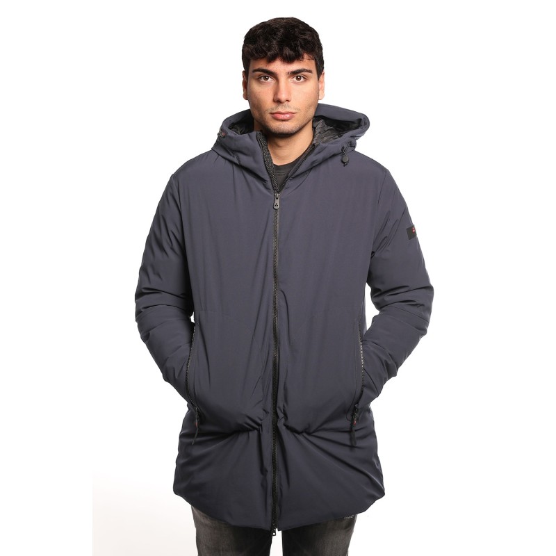 giubbino lungo peuterey UOMO BLU 215 - METIDE SRT 01 - PEU5567 vista frontale