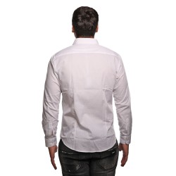 camicia alessandro lamura UOMO BIANCA 124 - TEAM600 vista posteriore