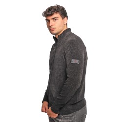 cardigan peuterey UOMO NERO - DENIS - PEU5640 vista laterale