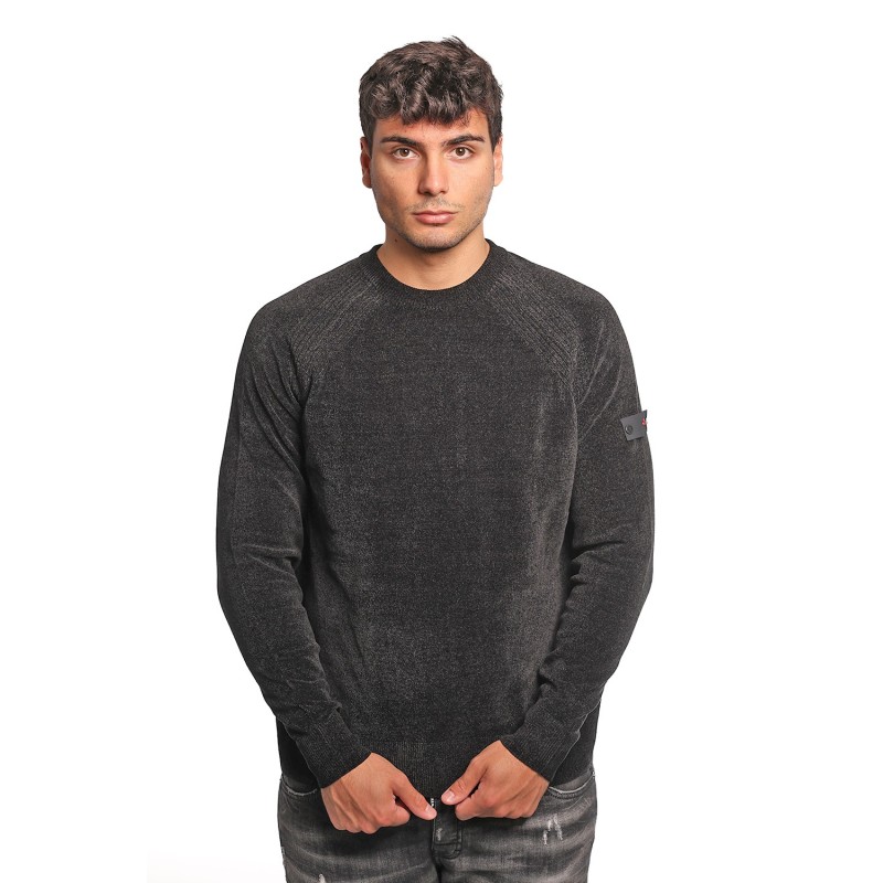 maglione peuterey UOMO NERO - SIRONI 01 - PEU5623 vista frontale