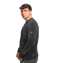 maglione peuterey UOMO BLU 215 - SIRONI 01 - PEU5623 vista laterale