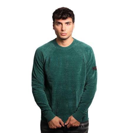 maglione peuterey UOMO VERDE 689 - SIRONI 01 - PEU5623 vista frontale